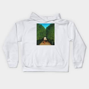 The Avenue in the Park at Saint Cloud by Henri Rousseau Kids Hoodie